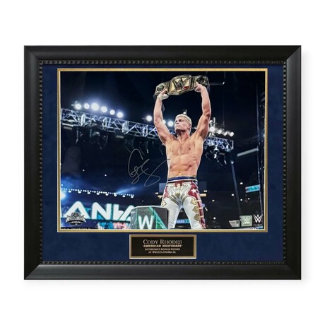 Cody Rhodes // Signed Photo + Framed // Belt