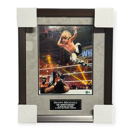 Shawn Michaels // Signed Photo + Framed // High-Flying