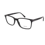 Prada // Mens // PR14WV 1AB101 Square Optical Glasses // Black + Clear Demo Lenses