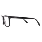 Prada // Mens // PR14WV 1AB101 Square Optical Glasses // Black + Clear Demo Lenses