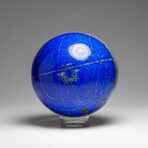 Genuine Polished Lapis Lazuli Sphere with Acrylic Display Stand // 2.9 lbs