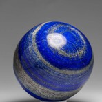Genuine Polished Lapis Lazuli Sphere with Acrylic Display Stand // 2.9 lbs