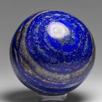 Genuine Polished Lapis Lazuli Sphere with Acrylic Display Stand // 2.7 lbs