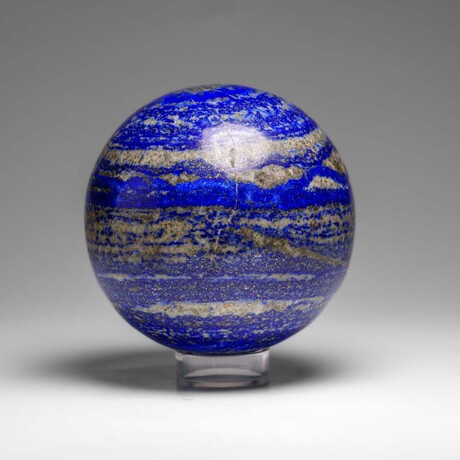 Genuine Polished Lapis Lazuli Sphere with Acrylic Display Stand // 2.7 lbs