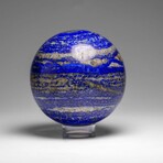 Genuine Polished Lapis Lazuli Sphere with Acrylic Display Stand // 2.7 lbs
