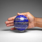 Genuine Polished Lapis Lazuli Sphere with Acrylic Display Stand // 2.7 lbs