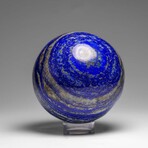 Genuine Polished Lapis Lazuli Sphere with Acrylic Display Stand // 2.7 lbs