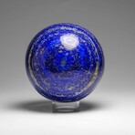 Genuine Polished Lapis Lazuli Sphere with Acrylic Display Stand // 2.7 lbs