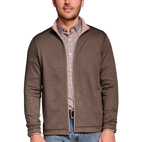 XC4 Reversible Full Zip // Brown + Rust (S)