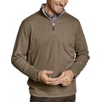 Icon Reversible Quarter-Zip // Oatmeal + Light Gray (S)