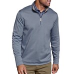 XC4 Performance Reversible Quarter-Zip // Light Blue + Tan (S)