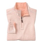 Icon Reversible Quarter-Zip // Peach + White (S)
