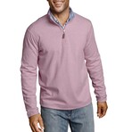 Icon Reversible Quarter-Zip // Pink + Light Blue (S)