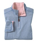 Icon Reversible Quarter-Zip // Pink + Light Blue (S)