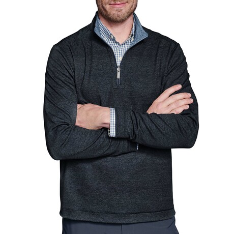 XC4 Performance Reversible Quarter-Zip // Navy + Light Blue (S)