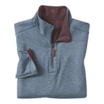 Icon Reversible Quarter-Zip // Burgundy + Blue (S)