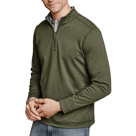 XC4 Performance Reversible Quarter-Zip // Olive + Navy (S)