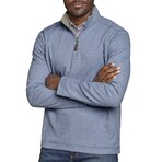 Icon Reversible Quarter-Zip // Light Blue + Taupe (S)