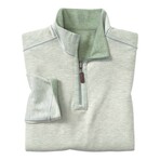 Icon Reversible Quarter-Zip // Sage + White (S)