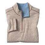 XC4 Performance Reversible Quarter-Zip // Light Blue + Tan (S)