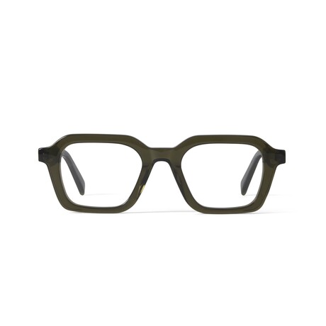 Men's // Lennox Optical Glasses // Clear Dark Olive