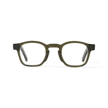 Men's // Enzo Optical Glasses // Clear Dark olive