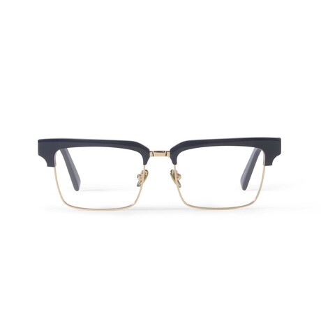 Men's // Paris Optical Glasses // Dark Blue Cobalt + Gold