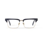 Men's // Paris Optical Glasses // Dark Blue Cobalt + Gold