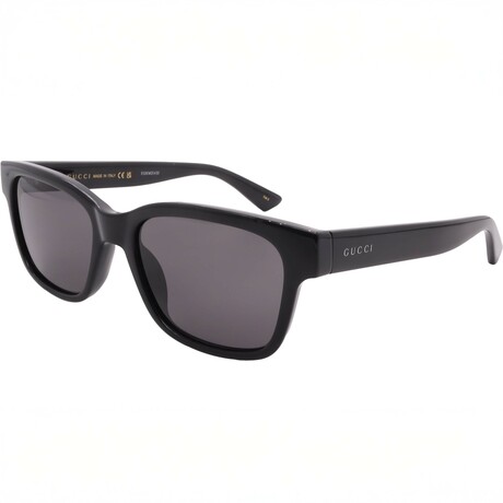 Gucci // Men's // GG11716S 001 Square Sunglasses // Black + Gray Lenses