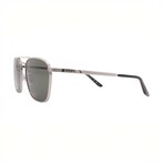 Gucci // Men's // GG1881S 001 Pilot Sunglasses // Silver + Gray Lenses