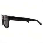 Gucci // Men's // GG1857S 001 Square Sunglasses // Black + Gray Lenses