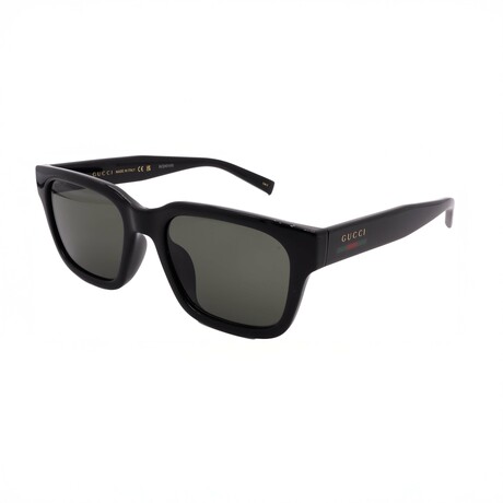 Gucci // Men's // GG1857S 001 Square Sunglasses // Black + Gray Lenses