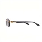 Gucci // Men's // GG1221S 001 Pilot Sunglasses // Black Gold + Gray Lenses