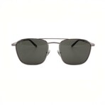Gucci // Men's // GG1881S 001 Pilot Sunglasses // Silver + Gray Lenses