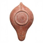 Choice Roman Oil Lamp With Chi-Rho // 5th – 6th Century AD