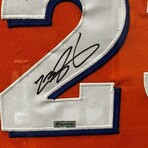 Lebron James // CLE Cavaliers // Signed Orange Hardwood Classic Jersey + Framed