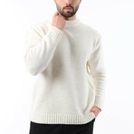 Crewneck Knit Sweater // Ecru (S)