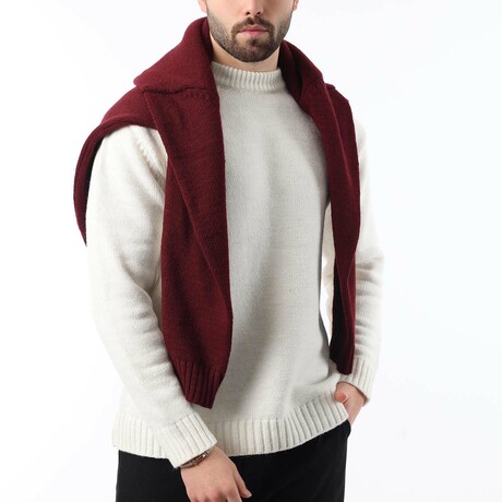 Crewneck Knit Sweater // Ecru (S)