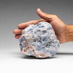 Blue Calcite Crystal Cluster from Mexico // 3.4 lbs