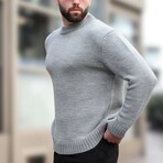 Crewneck Knit Sweater // Gray (S)
