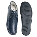 Rush // Leather Chukka Boot // Navy (US: 8.5)