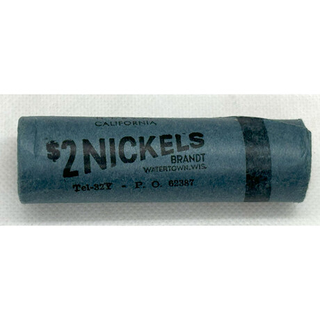 1954 S Jefferson Nickel BU Roll with OBW