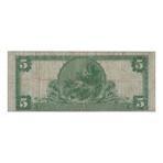 1902 $ 5 National Currency Pacific National Bank of San Francisco # 318