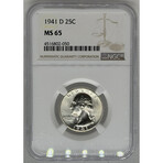 1941 D Washington Quarter NGC MS 65 # 050