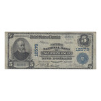 1902 $ 5 National Currency Pacific National Bank of San Francisco # 318