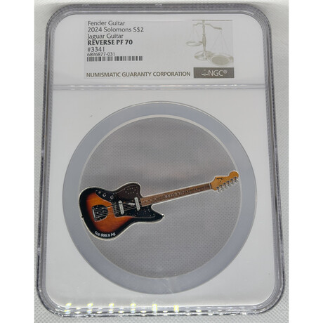2024 Jaguar Fender Guitar NGC MS 70 REVERSE PROOF