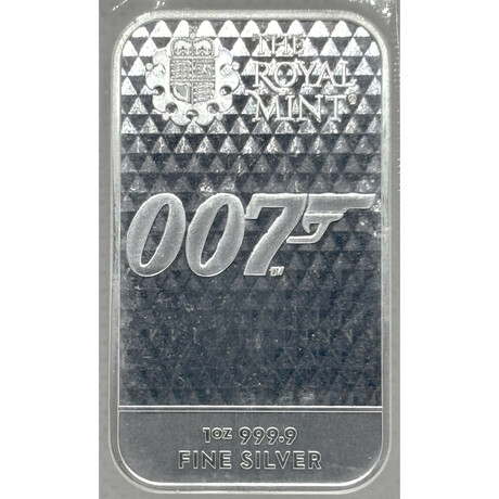 2021 Diamonds are Forever 007 Silver Bar