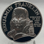 1992 Benjamin Franklin Firefighters Silver Medal