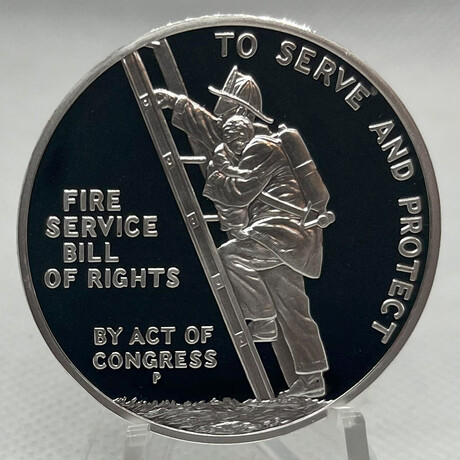1992 Benjamin Franklin Firefighters Silver Medal