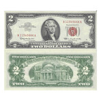 1963 $ 2 Legal Tender DEVILS NOTE 666